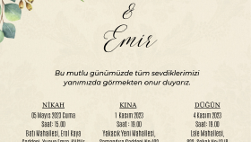 Modern Davetiye Tasarımları