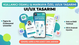 marka ve kullanıcı odaklı UI/UX tasarım hizmeti sunuyorum