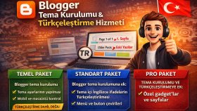 Blogger için tema kurulumu ve Türkçeleştirme yaparım