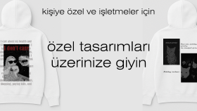 giyim ürünlerinin üzerine tasarım yapıyorum