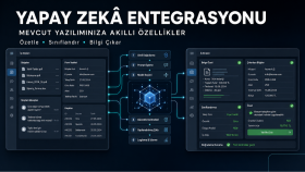 yazılımınıza yapay zeka özellikleri entegre edebilirim