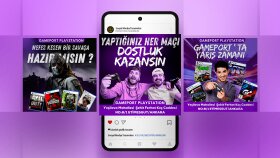 Game Port Game Station sosyal medya tasarımları