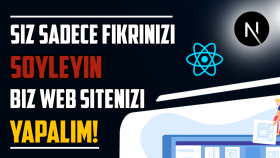 next.js kullanarak modern websitesi oluştururum
