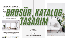 profesyonel bir şekilde broşür ve katalog tasarlarım