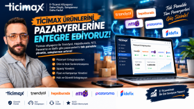 ticimax ürünlerinizi pazaryerlerine aktarım yapabilirim