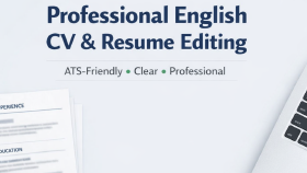profesyonel ingilizce CV düzenleme yaparım