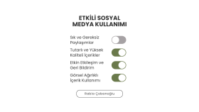 sosyal medya hesaplarınıza danışmanlık veririm