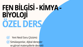  Fen Bilimleri, Lise Kimya ve Biyoloji  özel dersi veriyorum