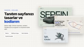 tanıtım sayfanızı tasarlar ve kodlarım
