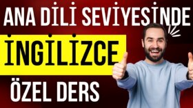 ana dili seviyesinde İngilizce ders veririm