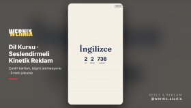 Dil Kursu – Seslendirmeli Kinetik Reklam