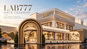 Modern Kafe ve Ticari Yapı | Dış Cephe Tasarımı