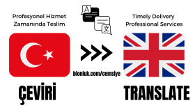 Türkçe metinlerinizi İngilizce bir metine çevirebilirim
