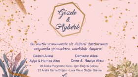 sizleri güzel temsil edecek davetiyeler hazırlarım