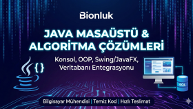 Java ile masaüstü, konsol ve algoritma projesi yaparım
