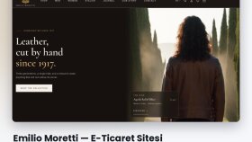 Emilio Moretti – Deri Ceket Markası için E-Ticaret Sitesi