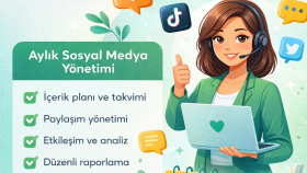aylık sosyal medya yönetiminizi yaparım
