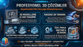 3d modelleme ve parçanızı tarama ile üretim yapabilim
