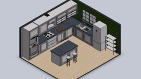 1:1 Ölçekli SolidWorks ile modern iç dekorasyon