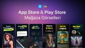 App Store ve Play Store görselleri hazırlarım
