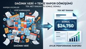 tüm verilerizi rapora dönüştürürüm