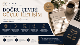  Türkçe ve İngilizce metinlerinizi özenle çeviririm