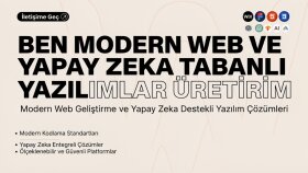 modern full-stack web ve yapay zekâ çözümleri geliştiririm