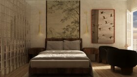 butik otel - 3d modelleme detay kesit 