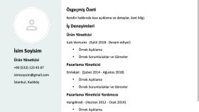 ATS uyumlu profesyonel CV ve etkili ön yazı hazırlarım