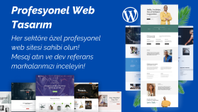 wordpress ile her türden profesyonel web sitesi yapıyorum