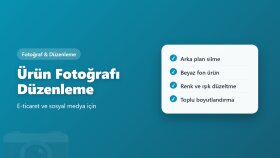 ürün fotoğraflarınızın arka planını temizleyip düzenlerim
