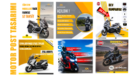 MOTOSİKLET  SOSYAL MEDYA TASARIMI