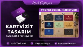 markanız için profesyonel ve modern kartvizit tasarlarım