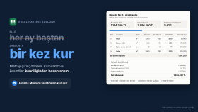excel'de kendini hesaplayan hakediş şablonu kurarım