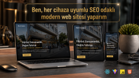 her cihaza uyumlu SEO odaklı modern web sitesi yaparım