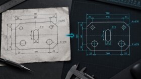 ölçülü teknik çiziminizi 2D DXF dosyasına aktarırım
