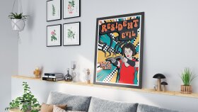 Resident Evil Pop Art Temalı Afiş 2