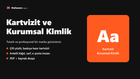 kartvizit ve kurumsal kimlik tasarımınızı yaparım