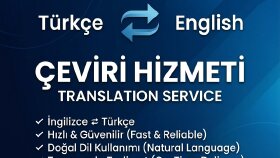 metinlerinizi profesyonel ve doğal bir dille çeviririm