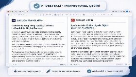 AI Destekli Türkçe ↔ İngilizce Profesyonel Çeviri