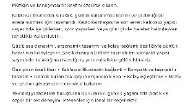 Satış Odaklı Ürün Tanıtım Metni – Bluetooth Kulaklık