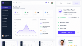 yönetilebilir admin panel arayüzleri tasarlıyorum