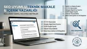 SEO uyumlu ve kullanıcı odaklı blog içerikleri üretirim
