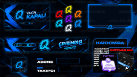yayınlarınız için Twitch/Kick overlay tasarımı yapabilirim