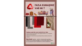 İSTAÇ- Kumaş Toplama Kampanyası Afiş Çalışması