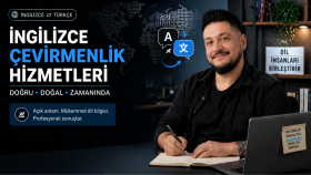 İngilizce-Türkçe web sitesi, kitap, makale çeviriyorum