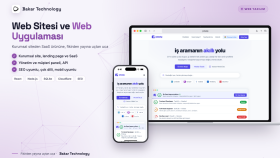 web sitenizi ve web uygulamanızı uçtan uca geliştiririm