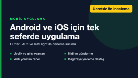 Android ve iOS için mobil uygulama yaparım