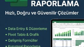 ileri düzey Excel ve veri işleme desteği sunarım