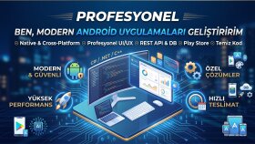 modern ve performanslı Android uygulamaları geliştiririm